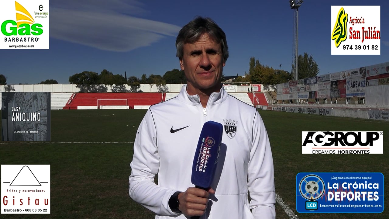 JUAN CARLOS BELTRÁN (Entrenador Utebo) UD Barbastro 0-0 CF Utebo / Jornada 10 / 3ª División