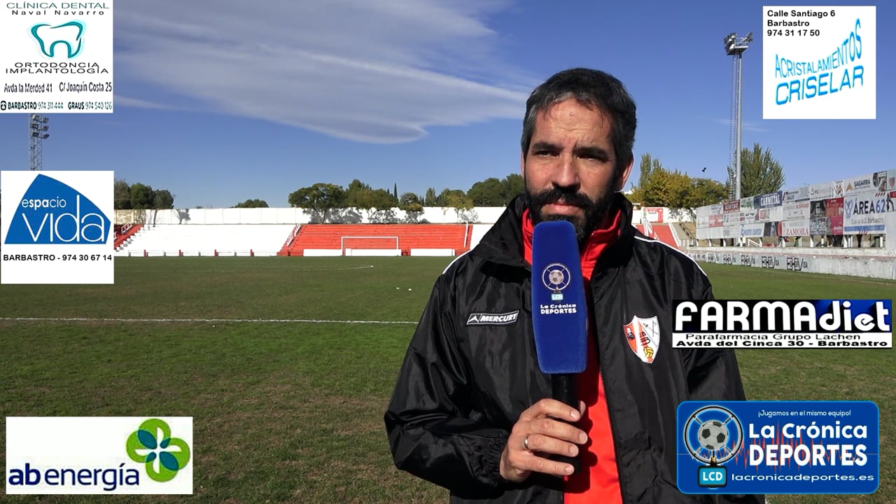 RICHI GIL (Entrenador Barbastro) UD Barbastro 0-0 CF Utebo / Jornada 10 / 3ª División