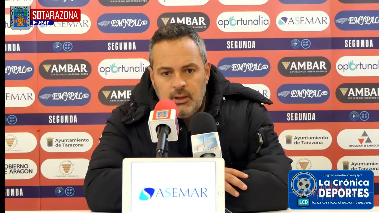 DAVID NAVARRO (Entrenador Tarazona) SD Tarazona 1-0 Peña Deportiva / J 10 / 2ª RFEF - Grupo 3 / Fuente Facebook SD Tarazona