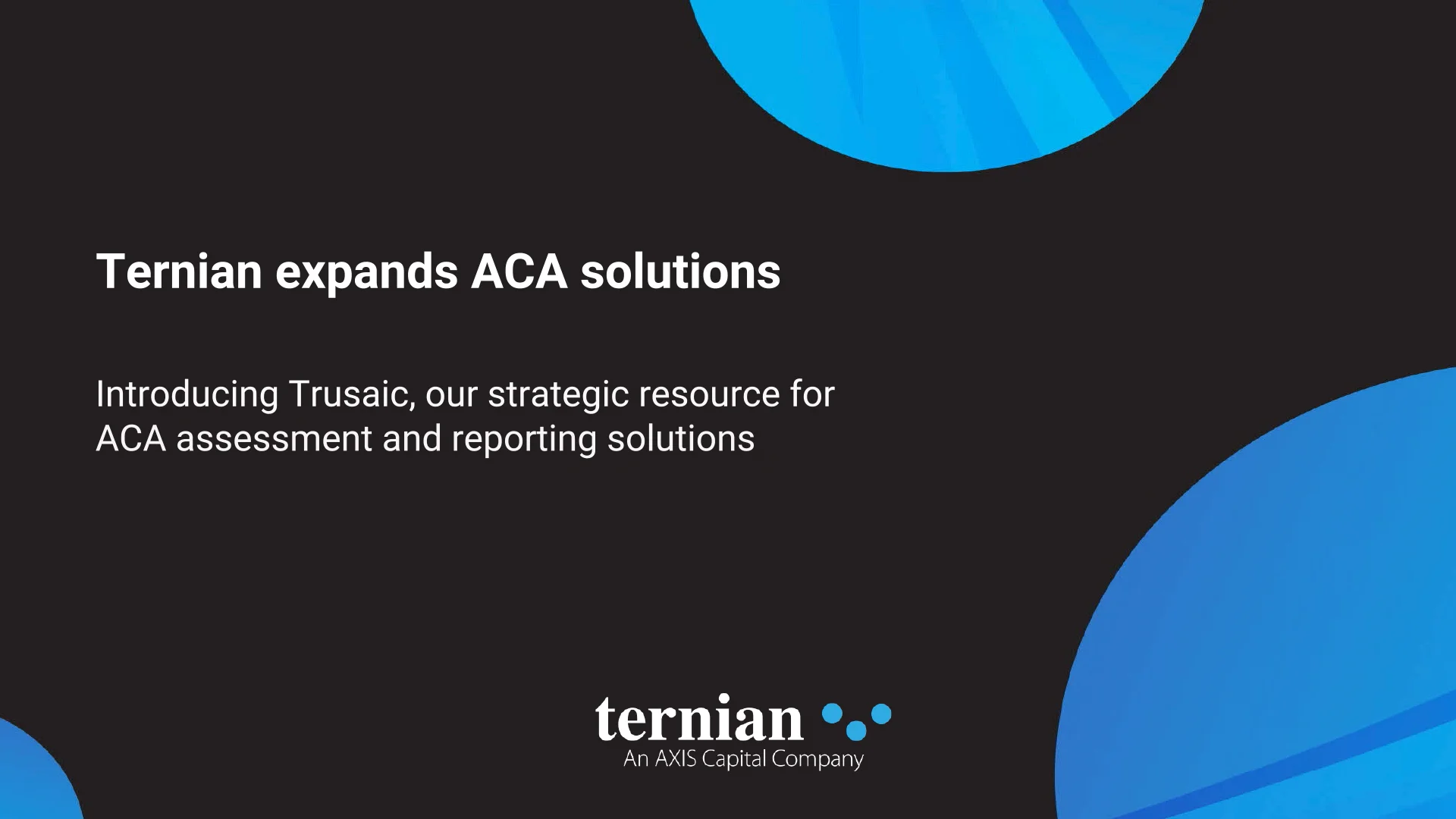 Ternian Insurance Group ACA Solutions on Vimeo