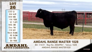 Lot #26 - AMDAHL RANGE MASTER 1028