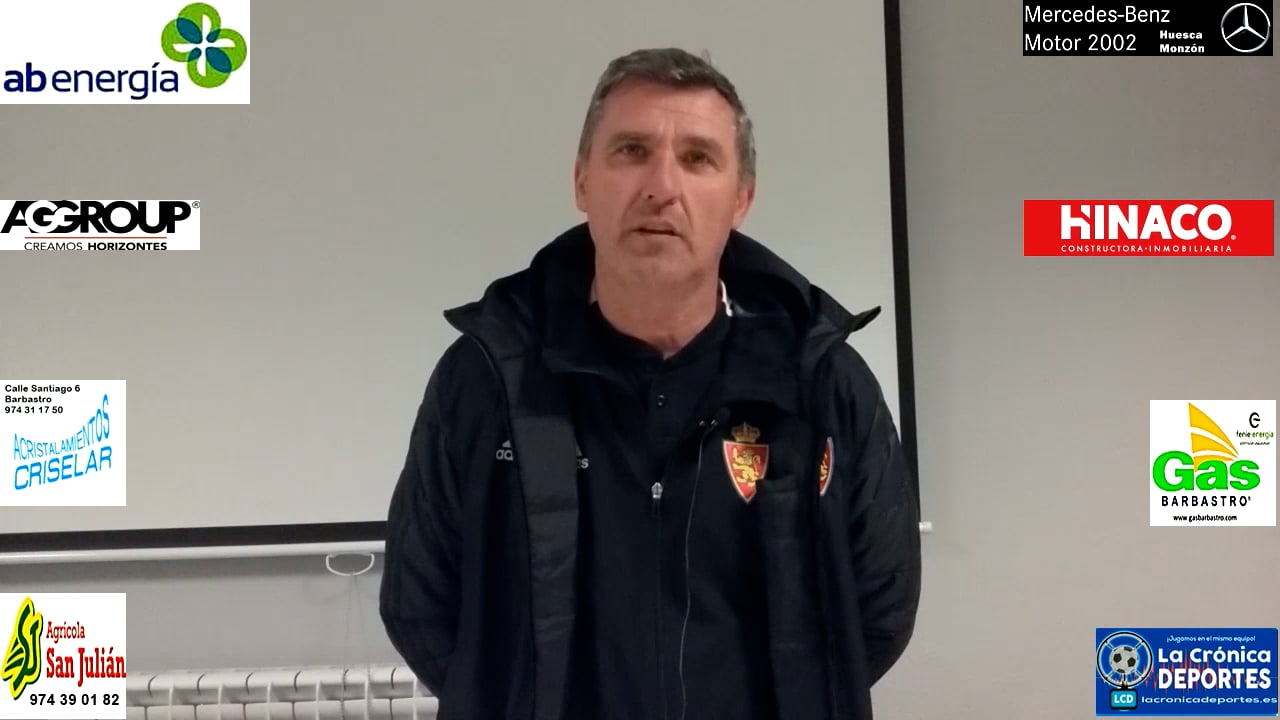 EMILIO LARRAZ (Entrenador Deportivo Aragón) CD Binéfar 2-1 Deportivo Aragón / Jornada 10 / 3ª División