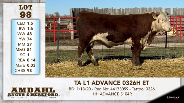Lot #98 - TA L1 ADVANCE 0326H ET