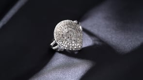 1.00 ct. t.w. Diamond Pear-Shaped Ring in Sterling Silver