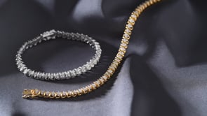2.00 ct. t.w. Diamond Swirl-Link Tennis Bracelet in Sterling Silver