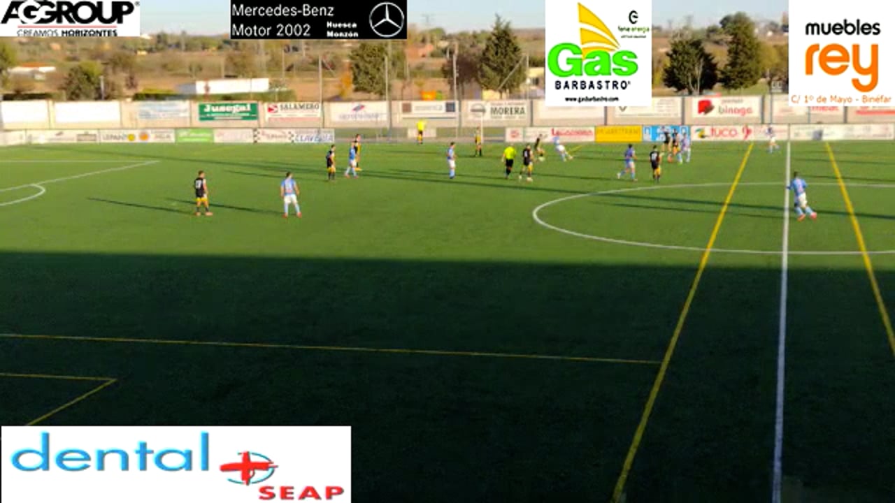 (RESUMEN y GOLES) CD Binéfar 2-1 Deportivo Aragón / Jornada 10 /  3ª División