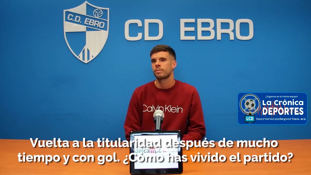MIGUEL DÍAZ (Jugador Ebro) CD Ebro 4-1 FC Cerdanyola / J 10 / 2ª RFEF - Gr 3 / Fuente Twitter CD Ebro