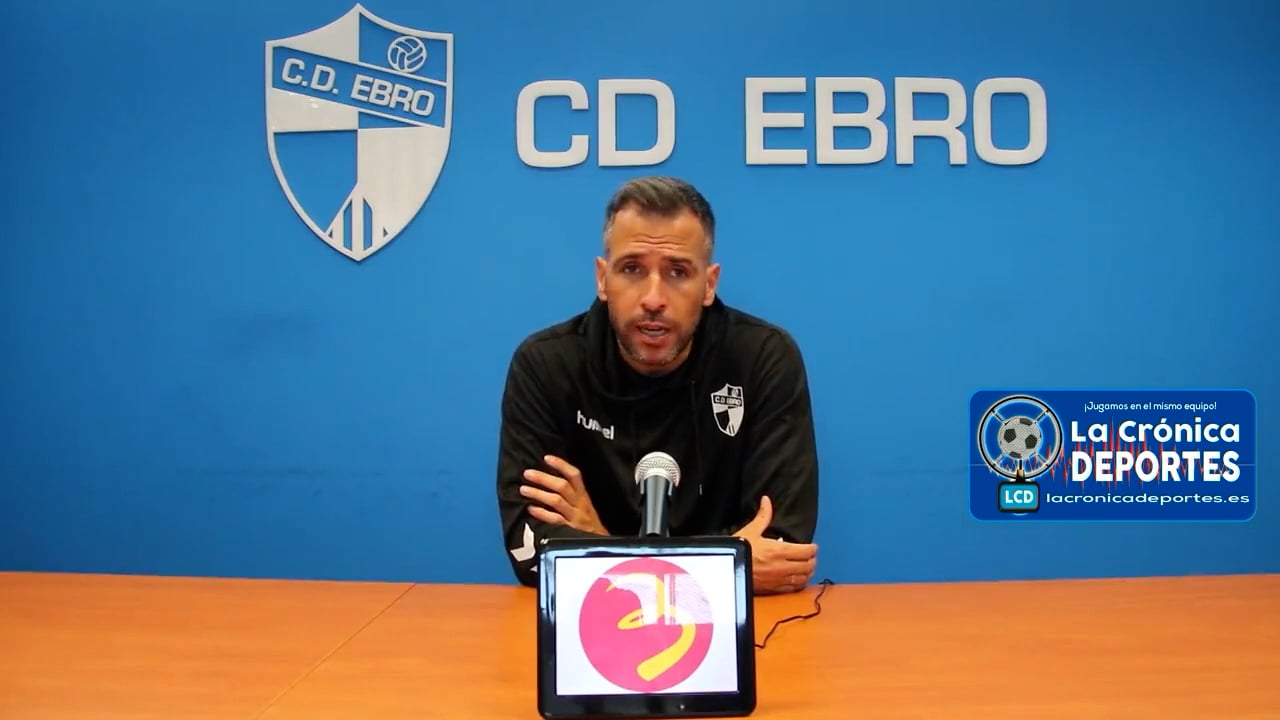 RAÚL JARDIEL (Entrenador Ebro) CD Ebro 4-1 FC Cerdanyola / J 10 / 2ª RFEF - Gr 3 / Fuente Twitter CD Ebro