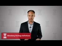 Lecture 1.3: Mintzberg Strategy Definitions