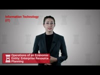 Lecture 1.1: Operations of an Economic Entity: Enterprise Resource Planning