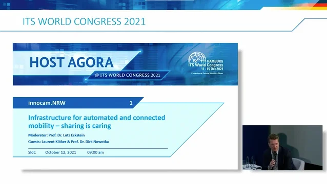 innocam.NRW Paneldiskussion beim ITS World Congress 2021