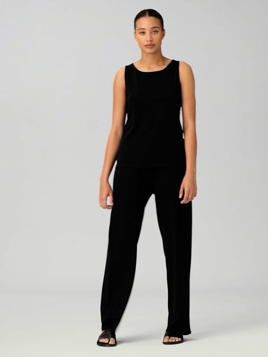 Cozy Brushed Terry Hug Straight Pant | EILEEN FISHER