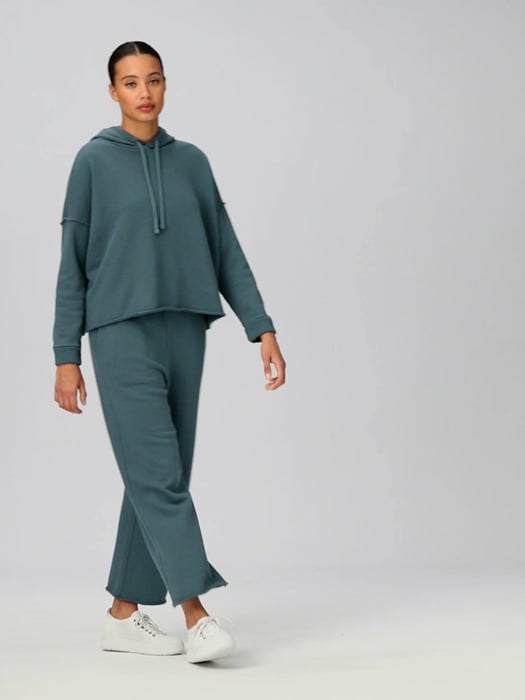 Bucket List French Terry Drawstring Cotton Loungewear Pants