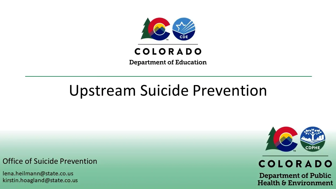 Suicide Prevention - Module 1 - Lesson 2 on Vimeo