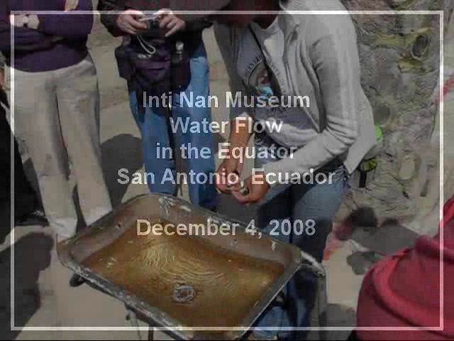 Water Flow At The Equator