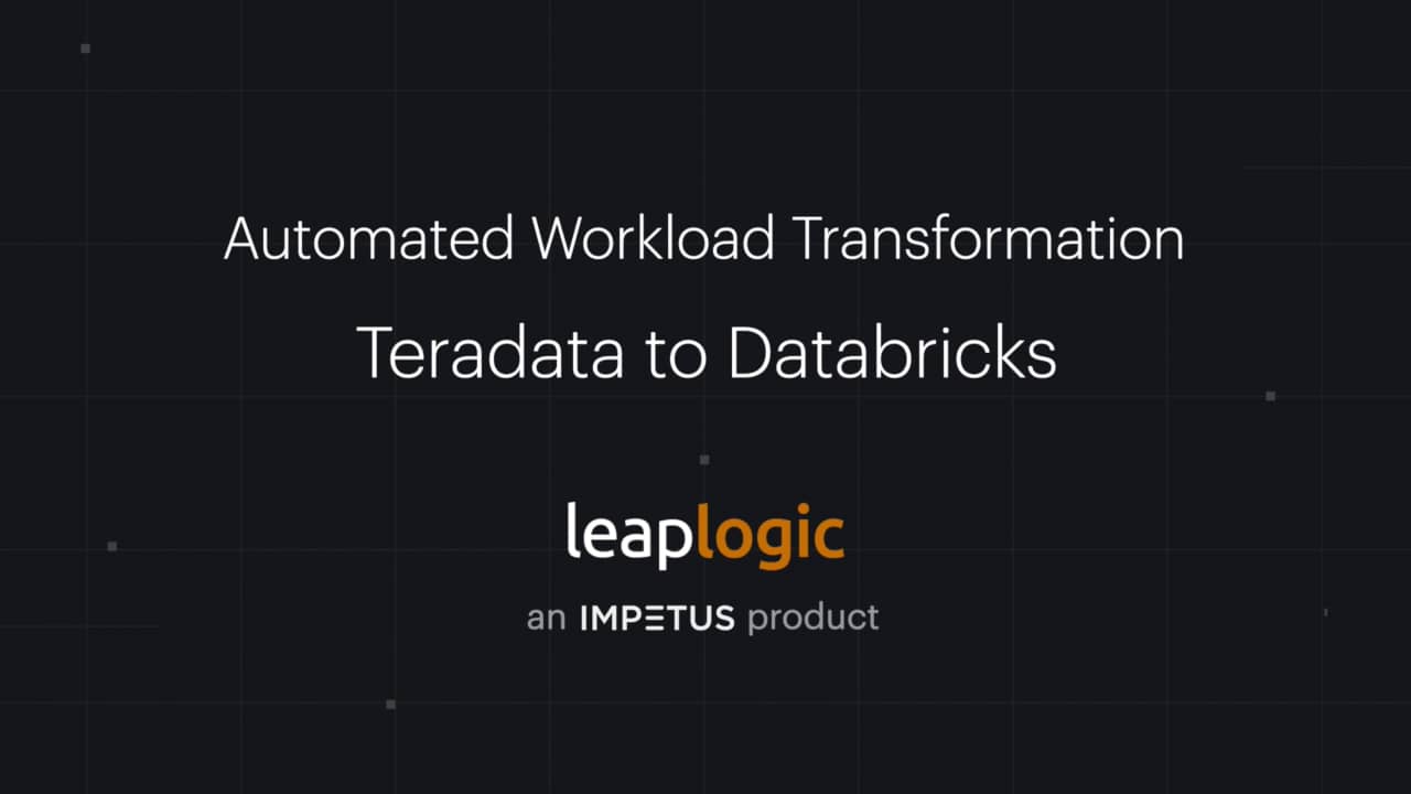 Automated Workload Transformation: Teradata to Databricks on Vimeo