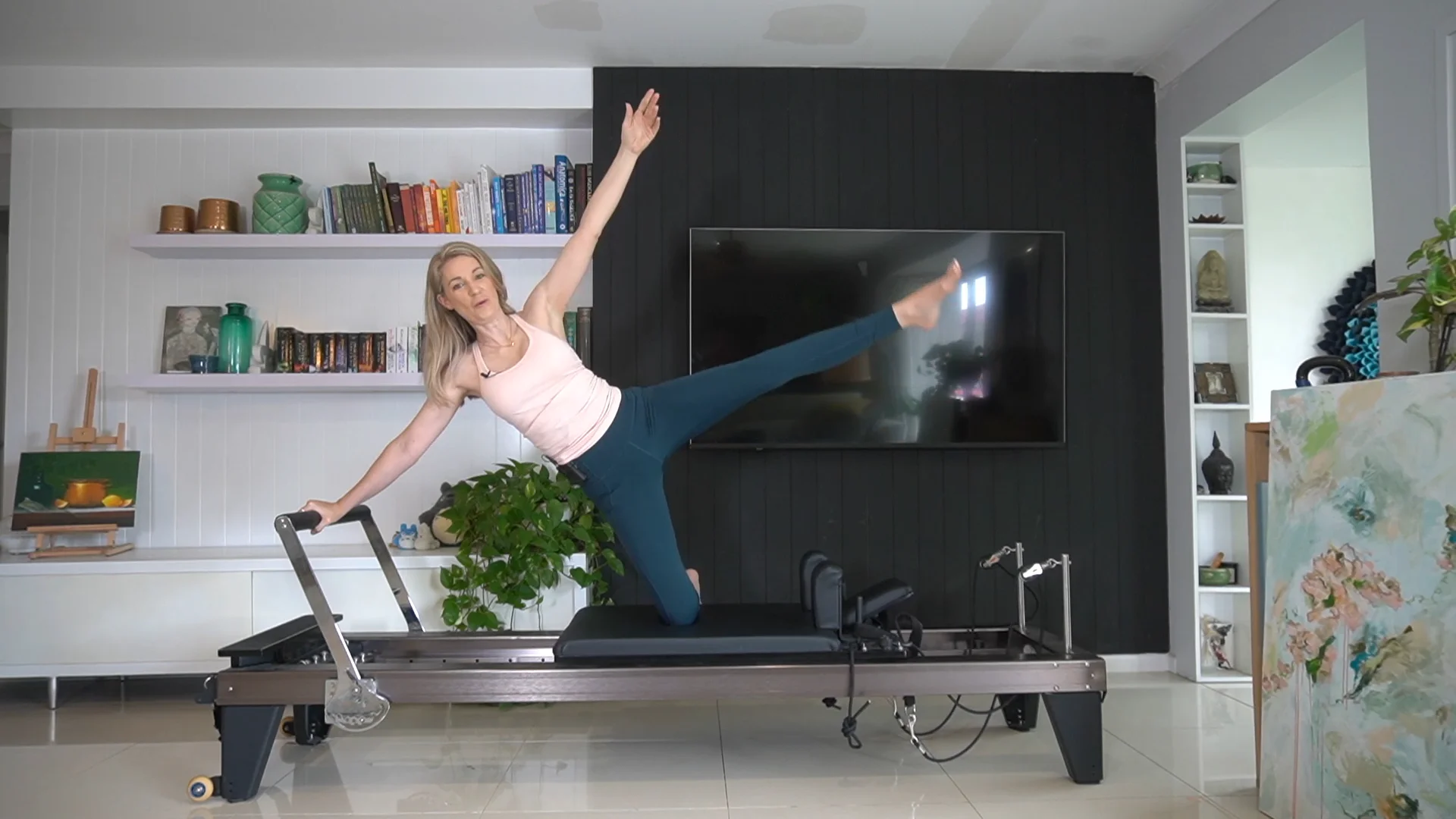 Reformer - Simple Side Lying Reformer Class on Vimeo