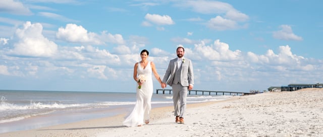 Video thumbnail for St. Augustine Beach Wedding | Dee & Trey