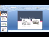 BMS 2 - Organisng receipts