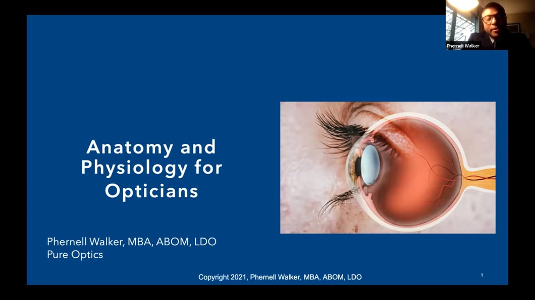 Anatomy and Physiology for Opticians