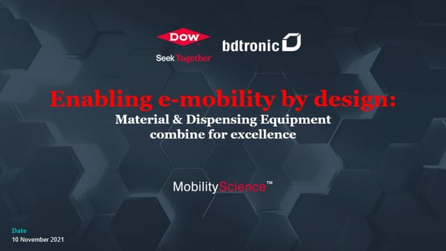 Enabling e-mobility by design: combining material and dispensing ...