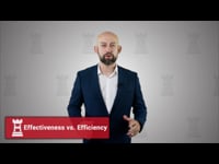 Lecture 1.3: Effectiveness vs. Efficiency