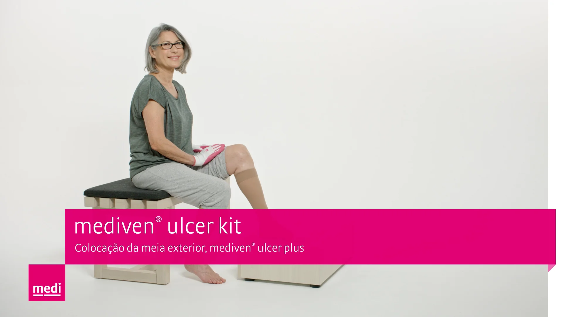 mediven® ulcer kit – Colocação da meia exterior, mediven® ulcer plus on  Vimeo