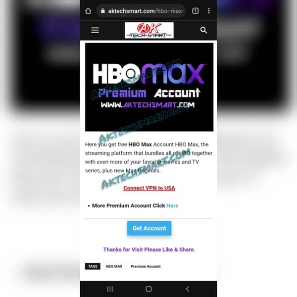 Hbo Max Premium Account Free 04-12-2021 All Working 100