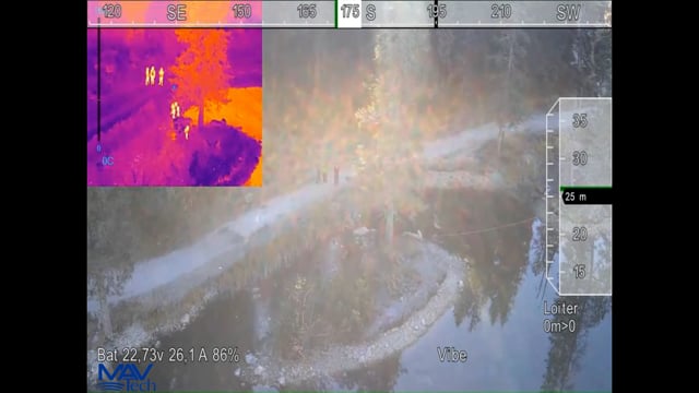 whisky Civic Gå en tur Search and Rescue demonstration with thermal camera onboard Q4X drone,  streamed on MAV-PCS on Vimeo