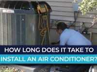 How long does it take to install an air conditioner?