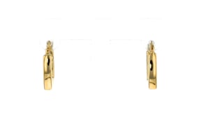 Italian 14kt Yellow Gold Square Hoop Earrings