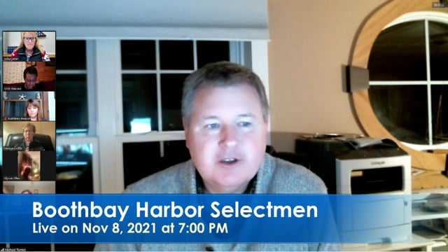 Boothbay Harbor Selectmen Nov 8, 2021