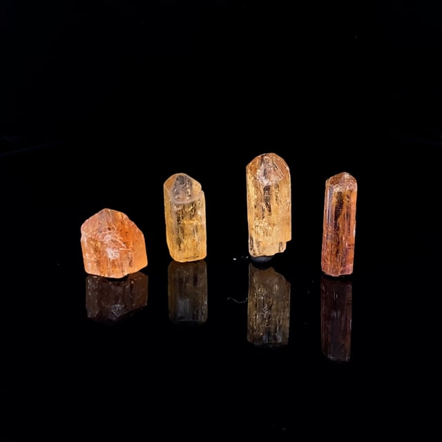 Imperial Topaz (4 crystal set)