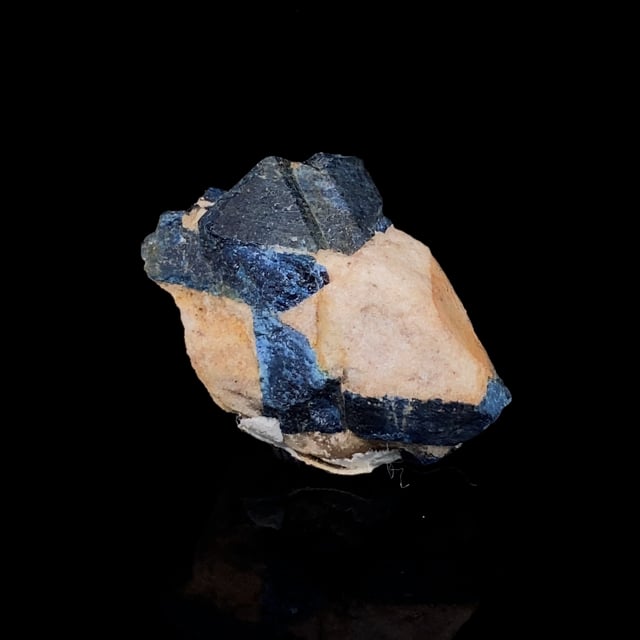 Lazulite (excellent twinned crystal) (ex Chet Lemanski Collection)