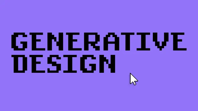 Generative Design – What is it and how can we use it as designers?