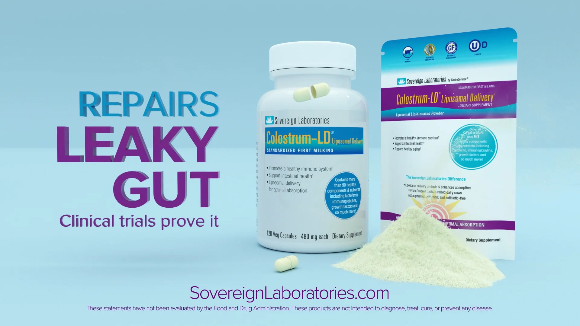 Colostrum-LD® Powder | Vanilla Flavor | Sovereign Laboratories