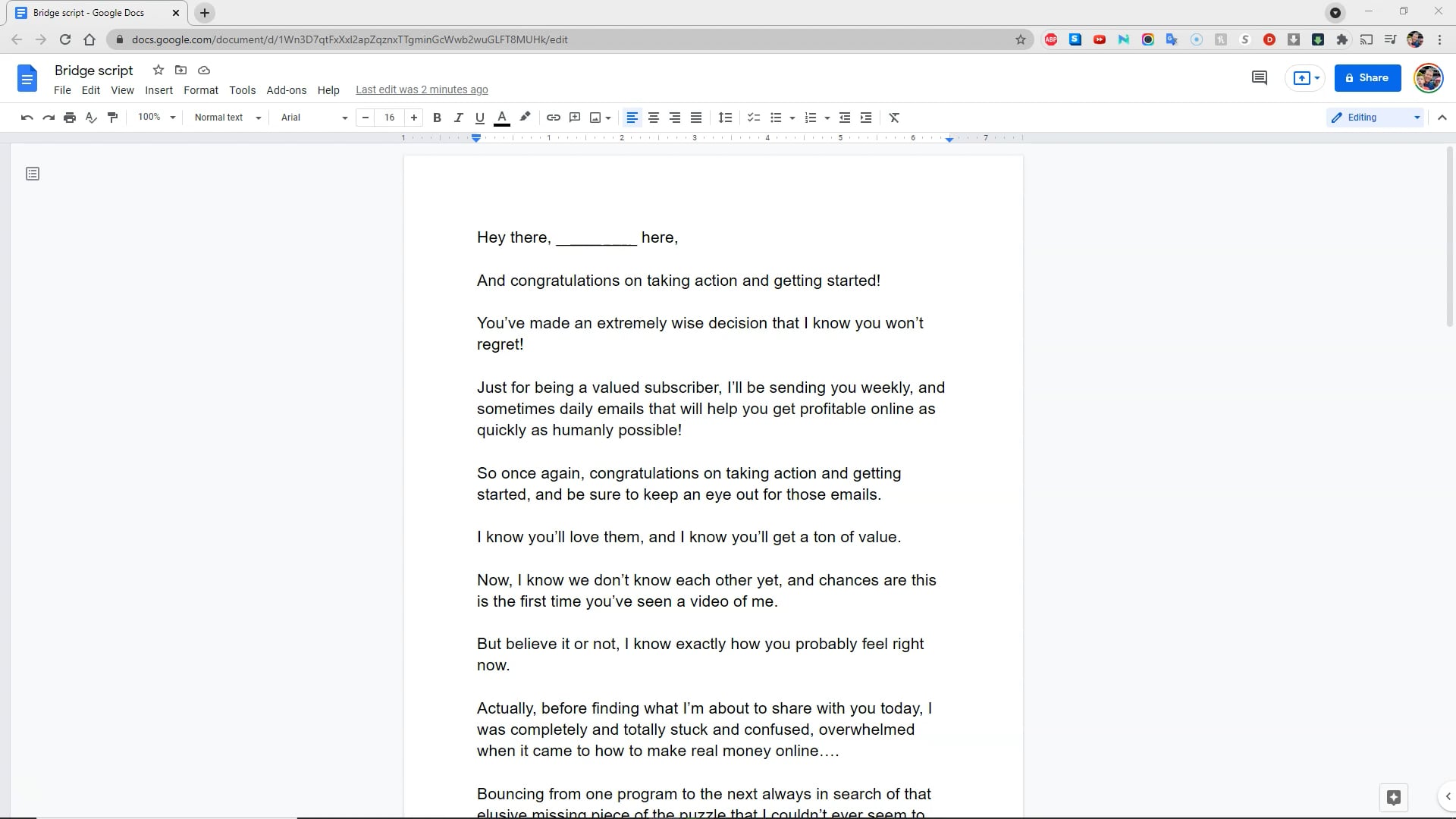 Bridge Video Script.mp4 on Vimeo