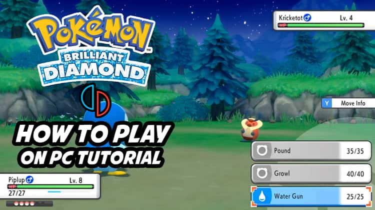 Pokémon Brilliant Diamond no PC 