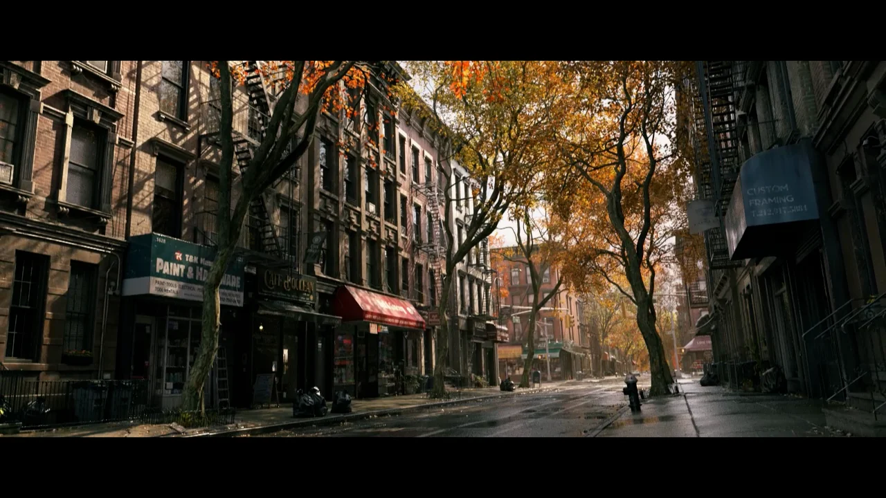 肉質画　風景画 ArtStation - NYC Autumn Street