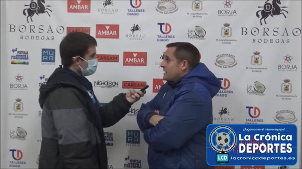 QUIQUE BENEDÍ (Entrenador Borja) SD Borja 1-1 UD Barbastro / Jornada 11 / 3ª División