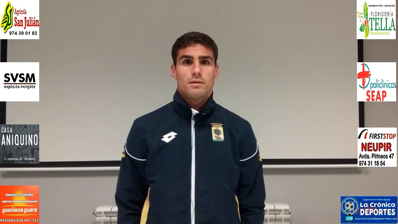 RODRIGO TAPIA (Jugador Robres) CD Binéfar 2-1 CD Robres / Jornada 11 / 3ª División