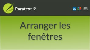 Arranger les fenêtres