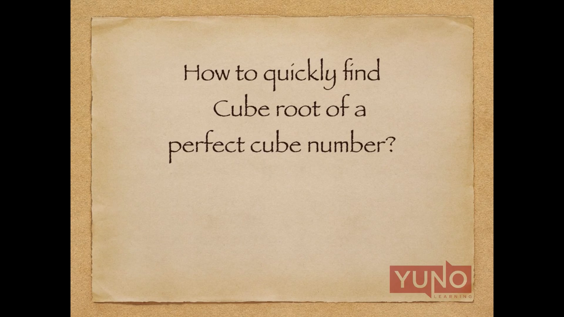 What Is A Perfect Cube Number In Maths