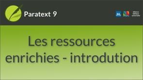 Les ressources enrichies - Introduction