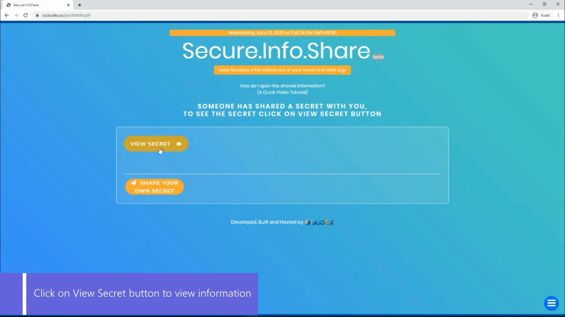 receive-info-how-do-i-open-the-shared-information-on-vimeo