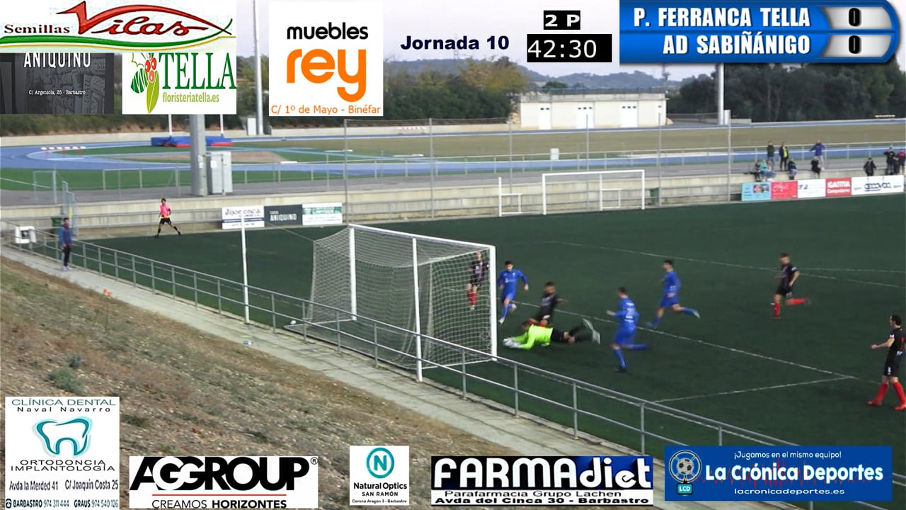 (RESUMEN) P. Ferranca Tella 0-0 AD Sabiñánigo / Jornada 10 / Preferente - Gr 1