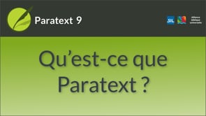 Qu'est-ce que Paratext ?