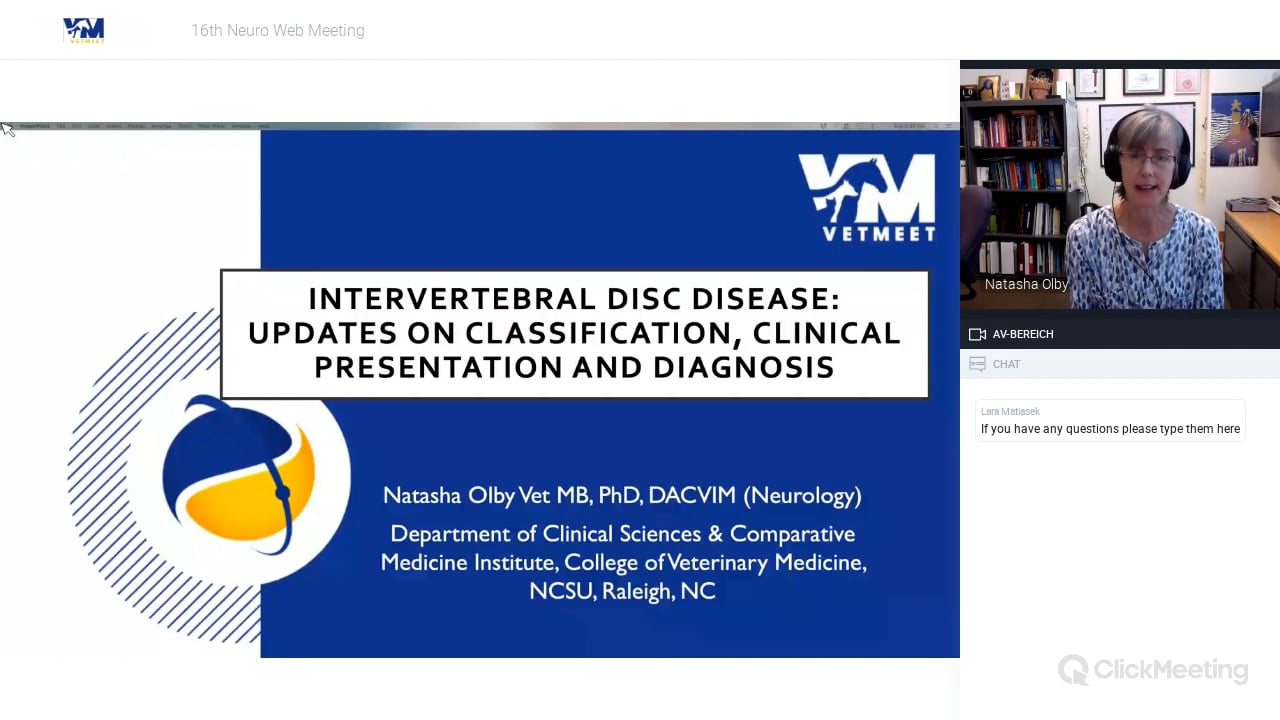 Intervertebral Disc Disease: Updates on Classification, Clinical Presentation and Diagnosis