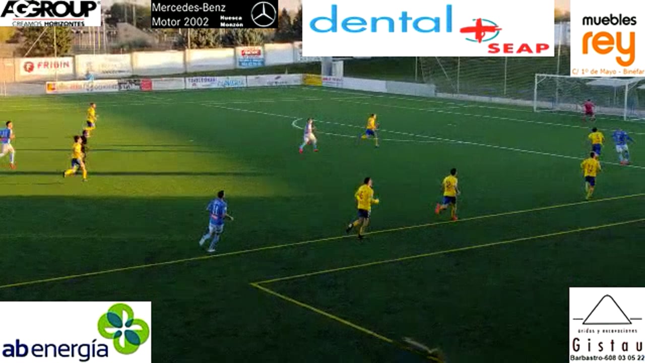 (RESUMEN y GOLES) CD Binéfar 2-1 CD Robres / J 11 / 3ª División