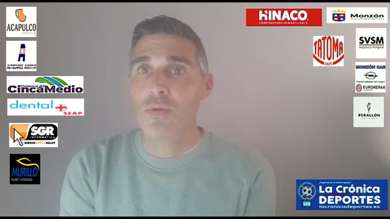 CRISTIAN ABAD (Entrenador Monzón) R.Zaragoza D.Aragón 3-0 At. Monzón / J 11 / 3ª División